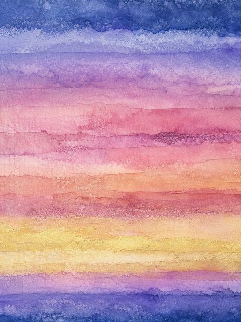夜明けの色層を描いたAIアート作品